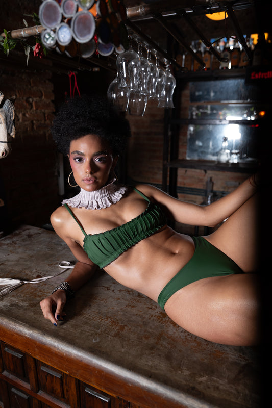 THE DRAPED GREEN TOP